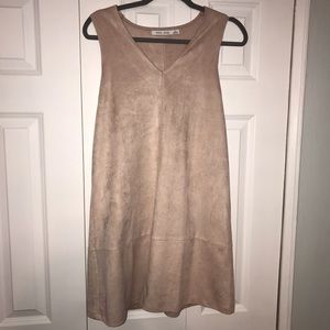 Beige Sleeveless Dress